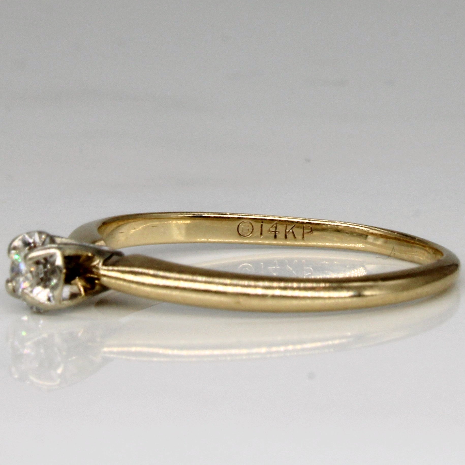 Cathedral Set Diamond Ring | 0.05ct | SZ 6.75 |