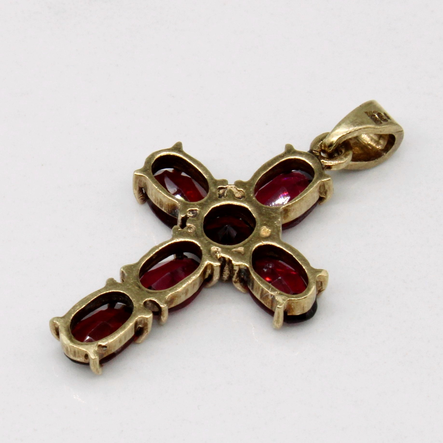 Garnet Cross Pendant | 2.50ctw |
