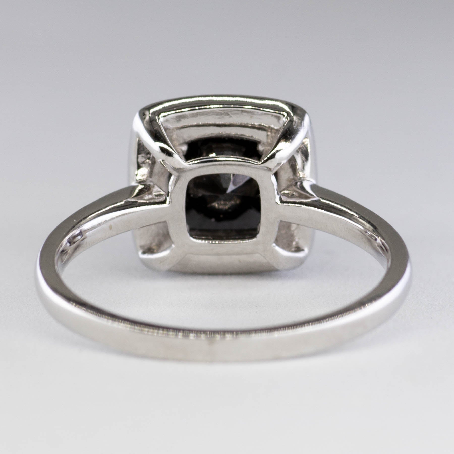 Black Diamond Halo Engagement Ring | SZ 7.25 |