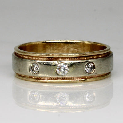 Three Stone Diamond Ring | 0.12ctw | SZ 8 |