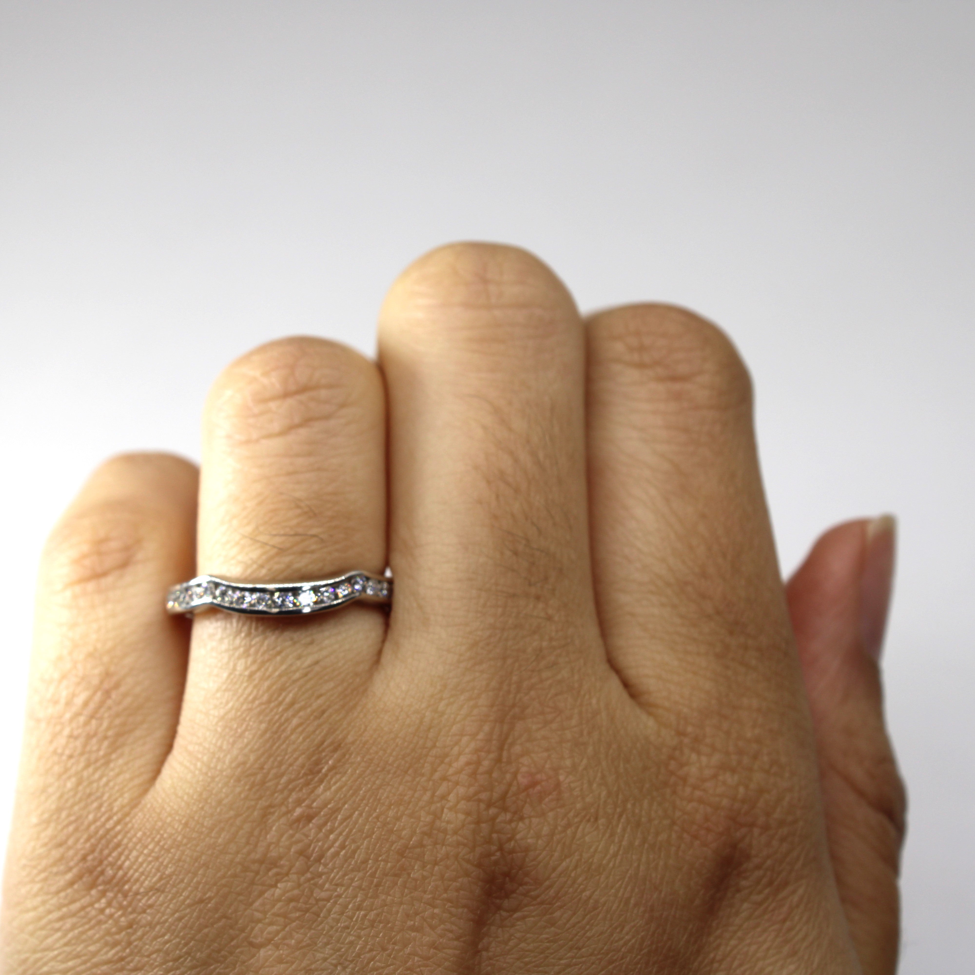 Channel Diamond Chevron Ring | 0.38ctw | SZ 6.25 |