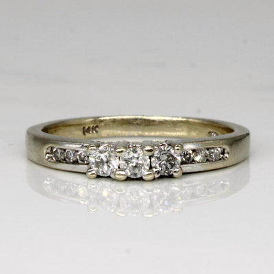 Channel Set Diamond Ring | 0.21ctw | SZ 5.25 |