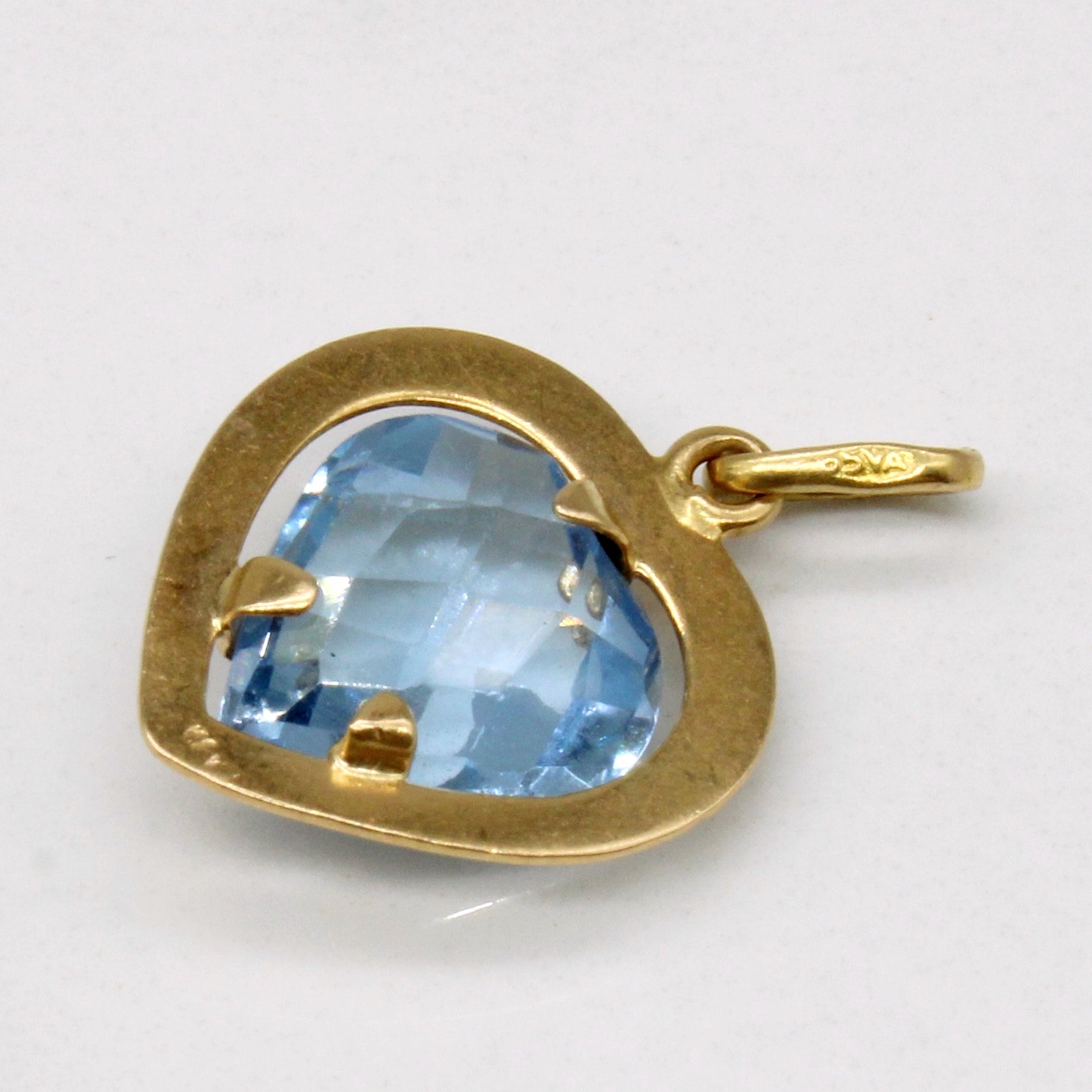 Heart Cut Synthetic Spinel Pendant | 4.50ct |
