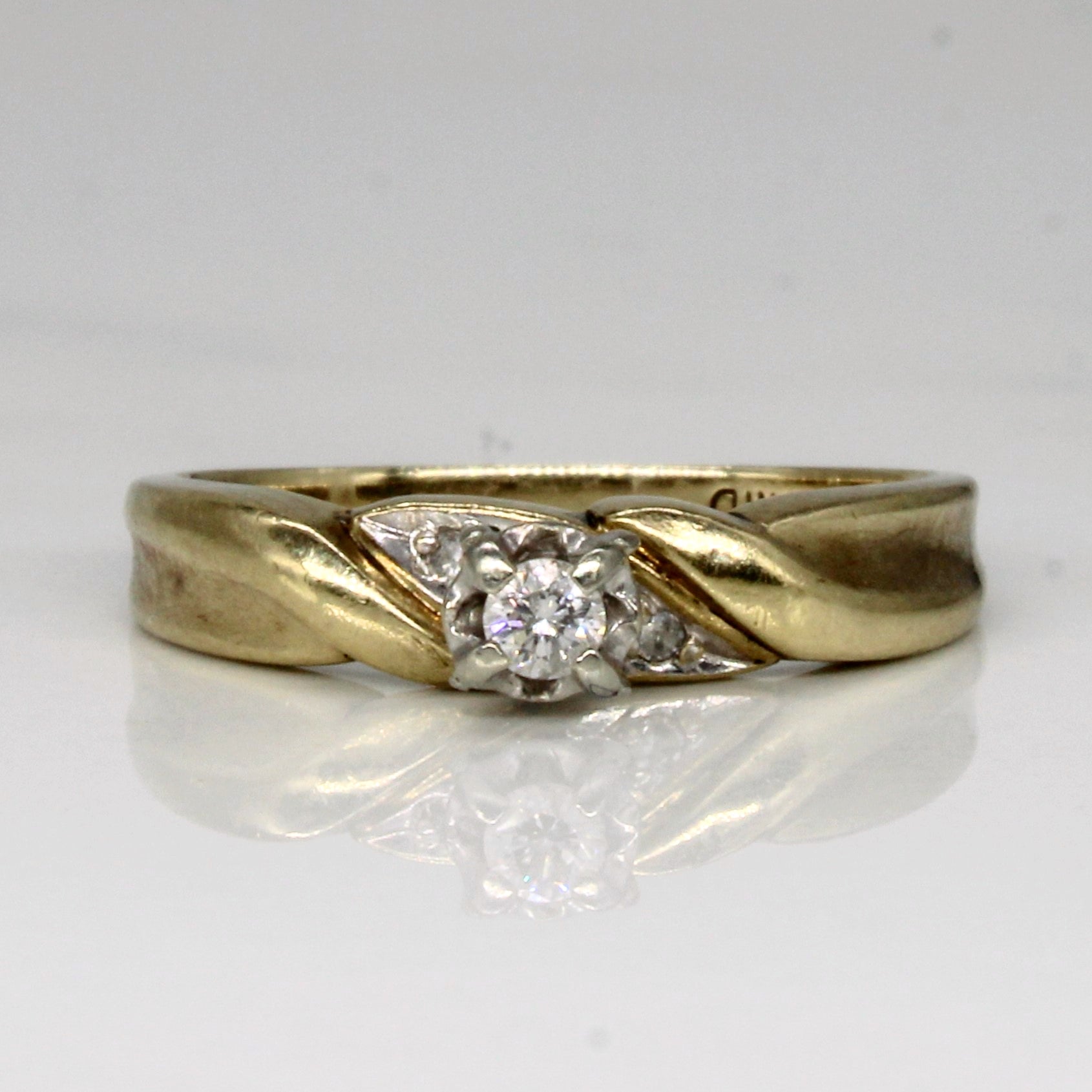 High Set Diamond Ring | 0.07ctw | SZ 6 |
