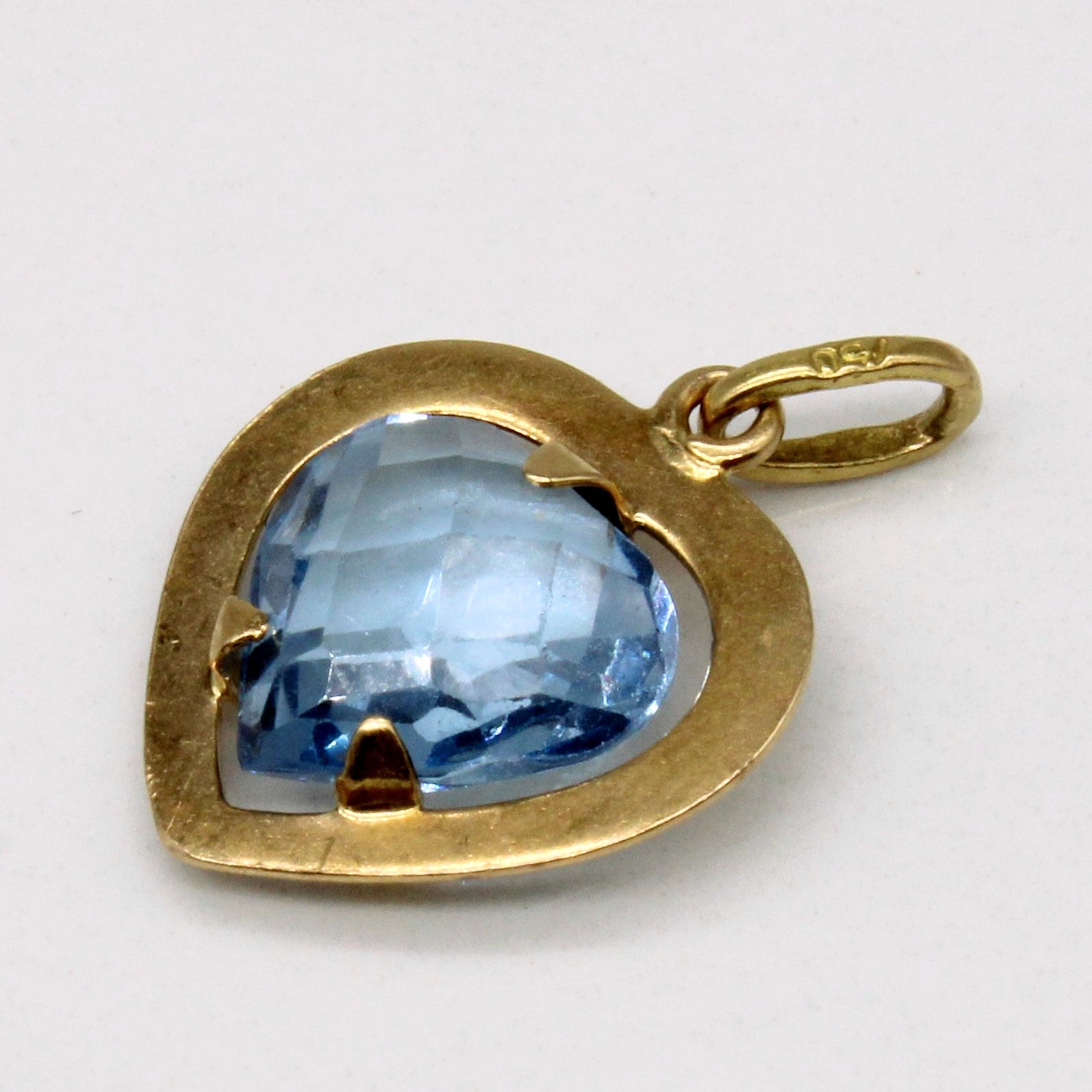 Heart Cut Synthetic Spinel Pendant | 4.50ct |