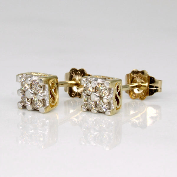 Diamond Cluster Earrings | 0.12ctw |