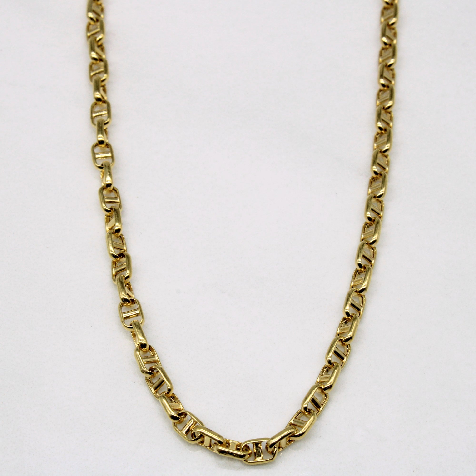 18k Yellow Gold Anchor Link Chain | 18