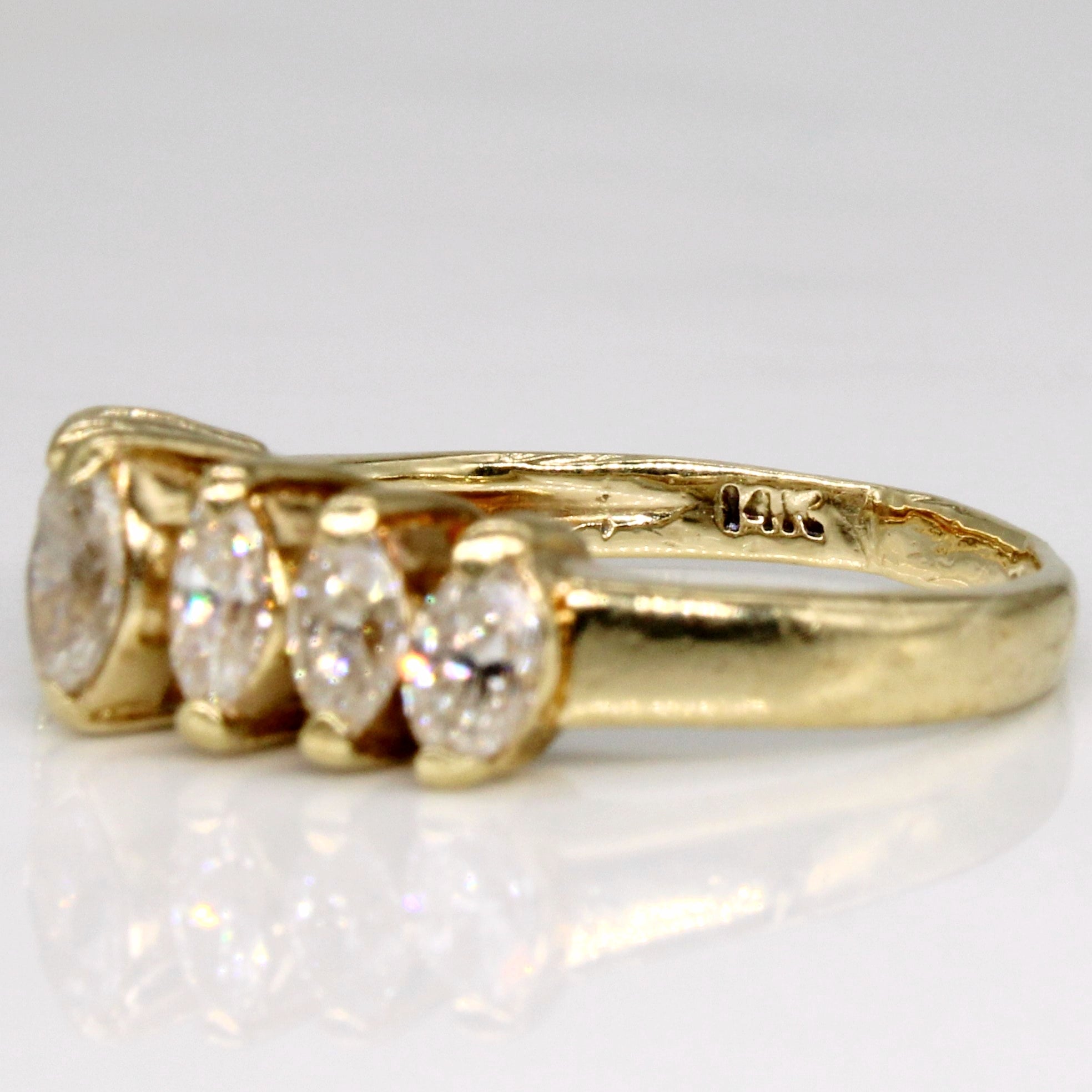 Marquise Diamond 14k Ring | 0.85ctw | SZ 5 |
