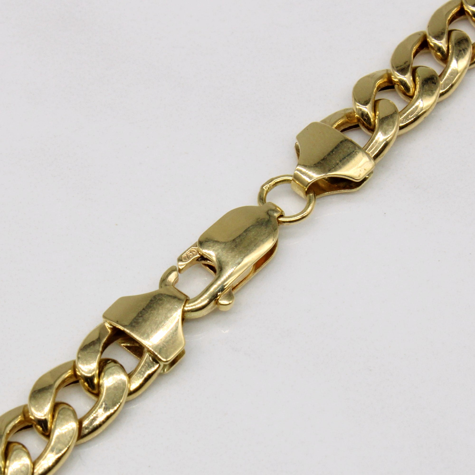 18k Yellow Gold Curb Link Chain | 20