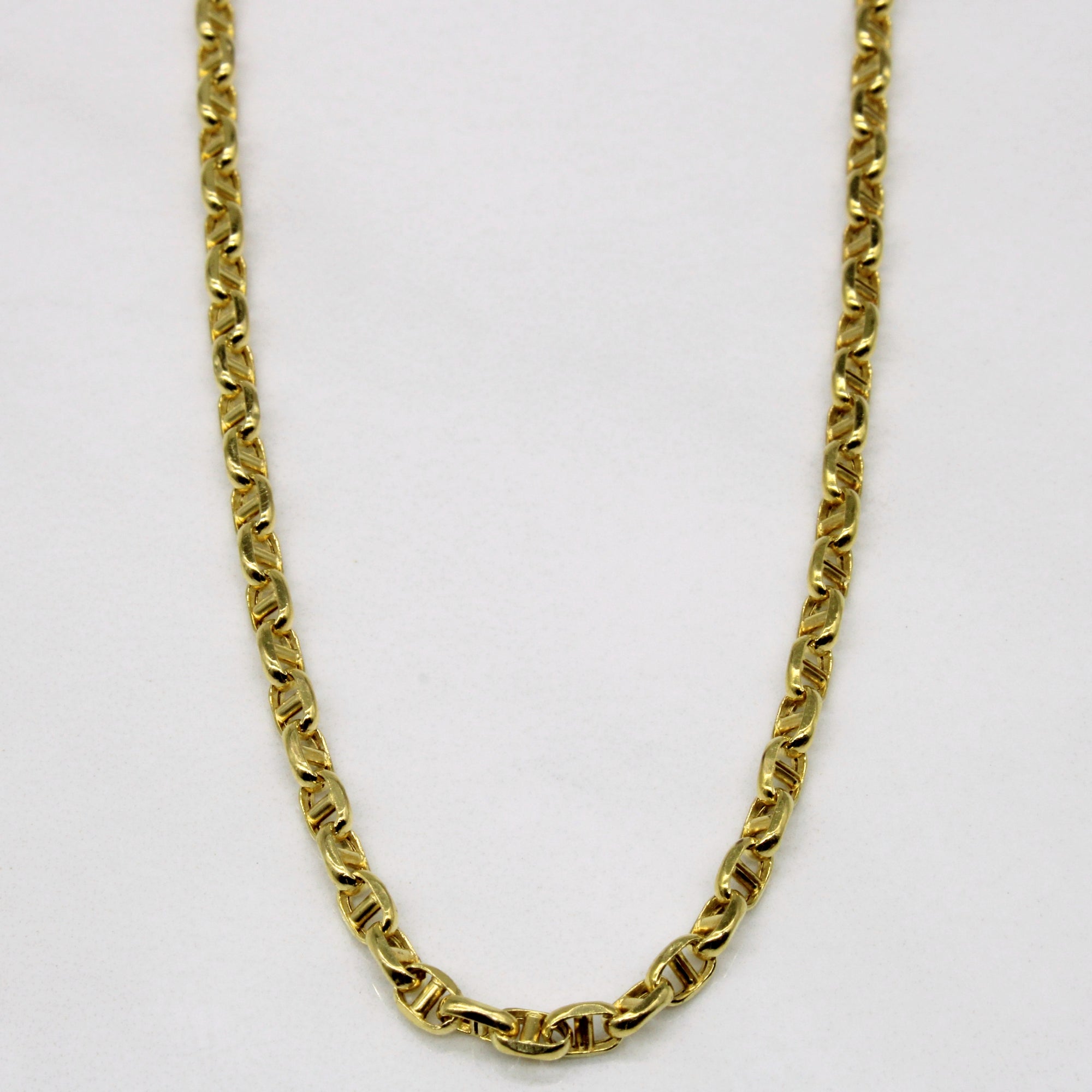 18k Yellow Gold Anchor Link Chain | 18