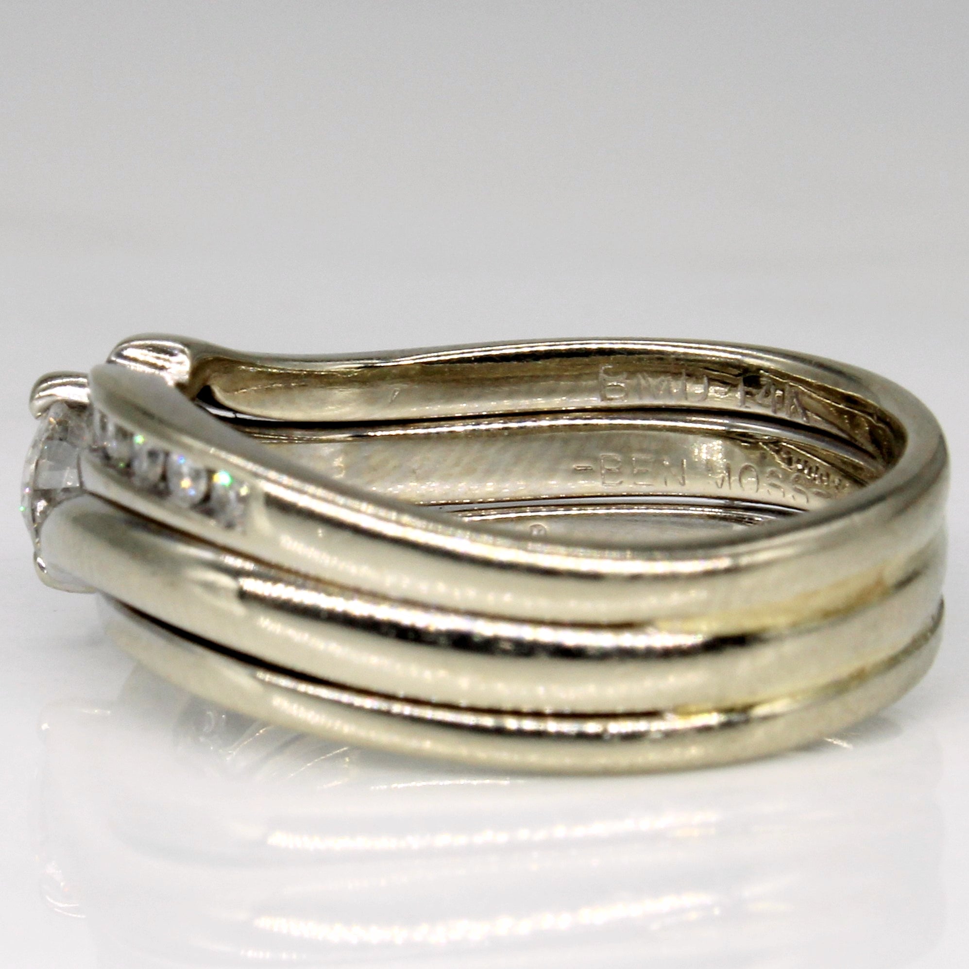 Diamond Waterfall Engagement Ring | 0.55ctw | SZ 7.25 |