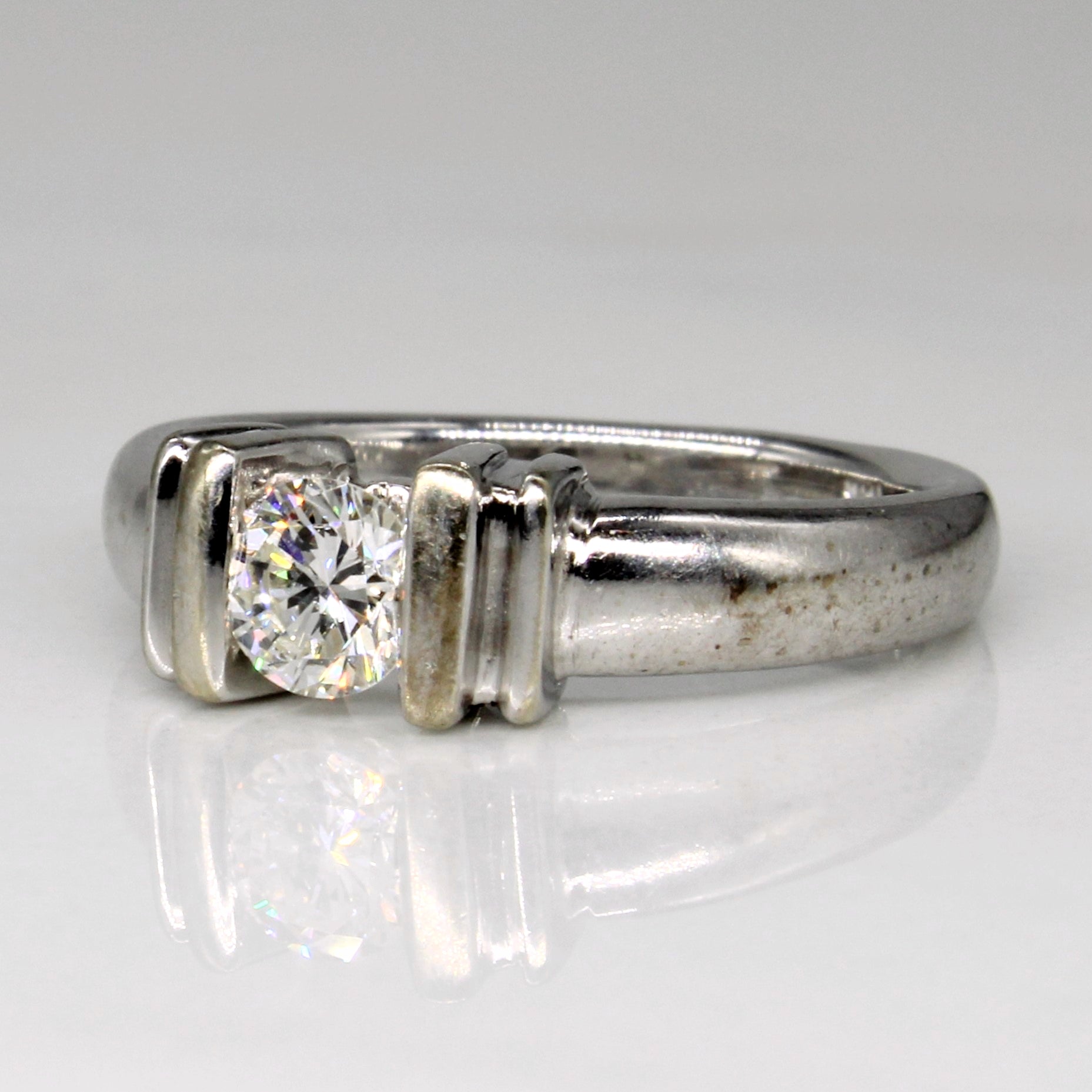 Tension Set Diamond Engagement Ring | 0.34ct | SZ 4.75 |