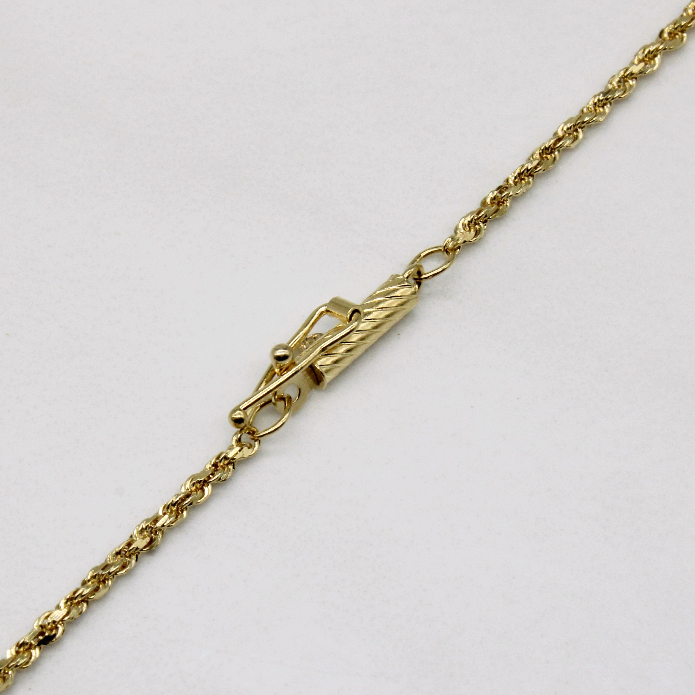 Diamond Pendant 14k Necklace | 0.22ct | 18" |