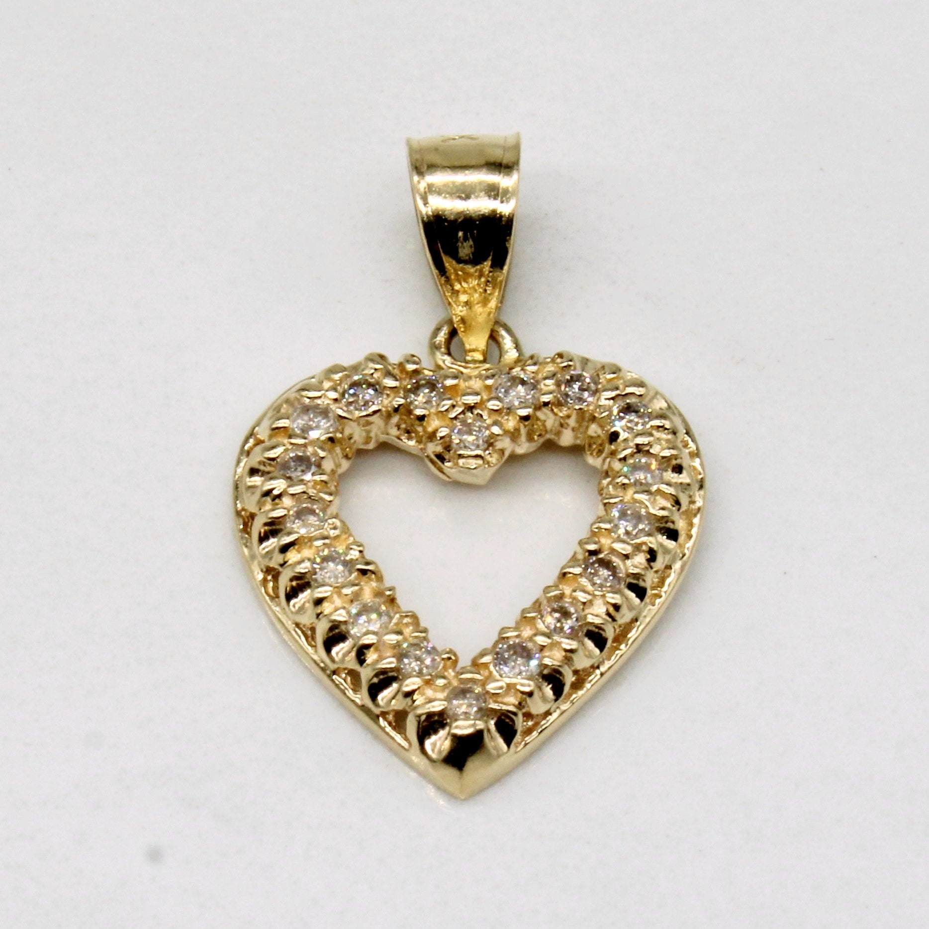 Diamond Heart 14k Pendant | 0.09ctw |