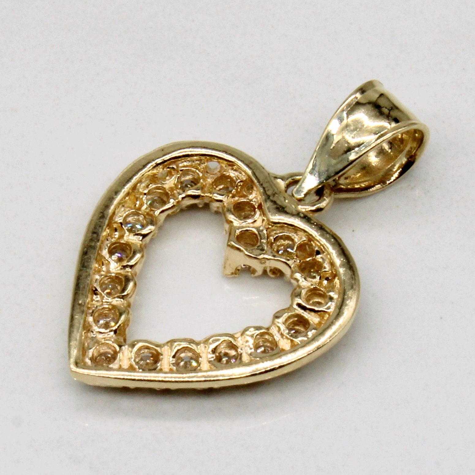 Diamond Heart 14k Pendant | 0.09ctw |