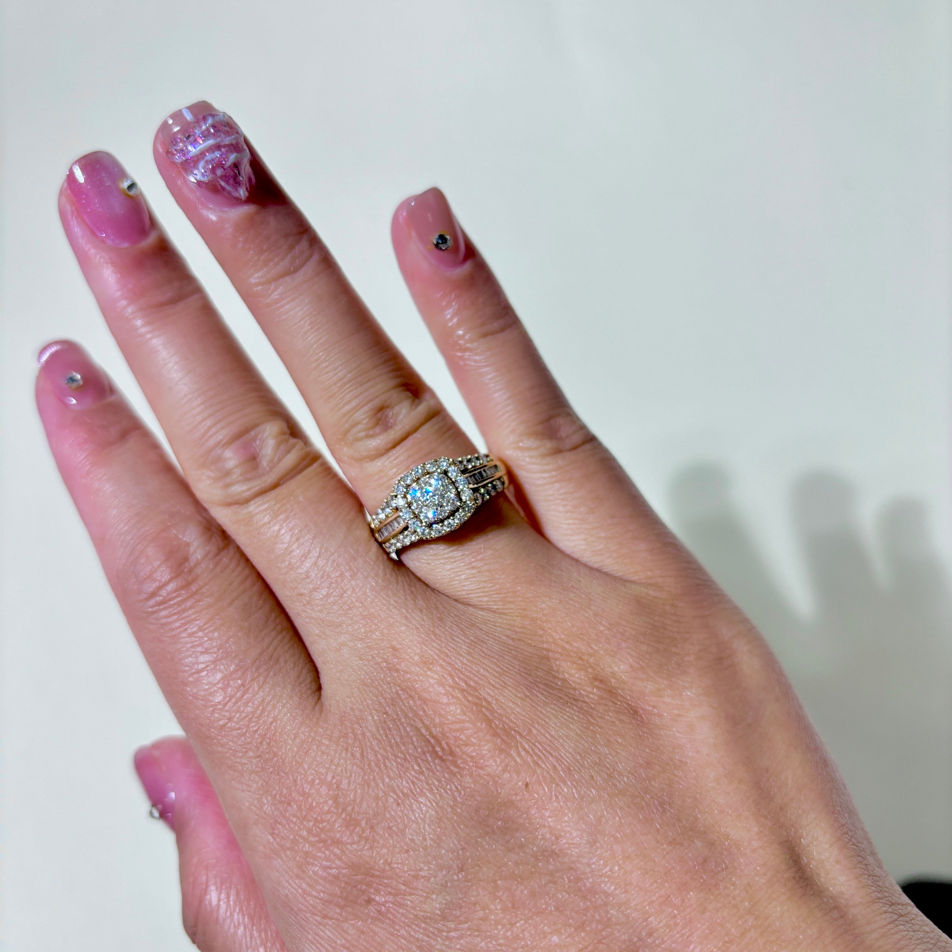 10K Yellow Gold Diamond Cluster Ring | 1.00ctw | SZ 7.25