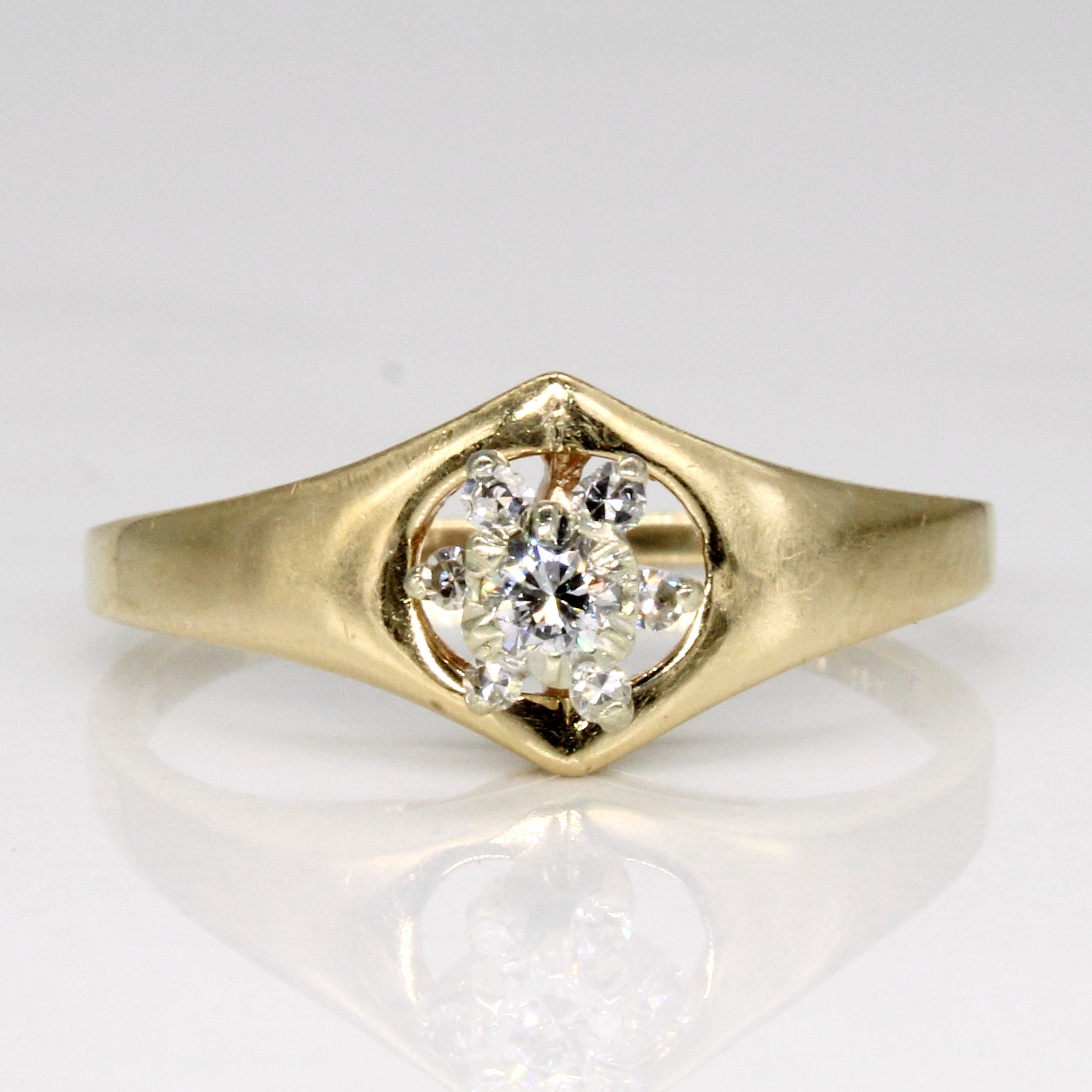 High Set Diamond Ring | 0.15ctw | SZ 8.5 |