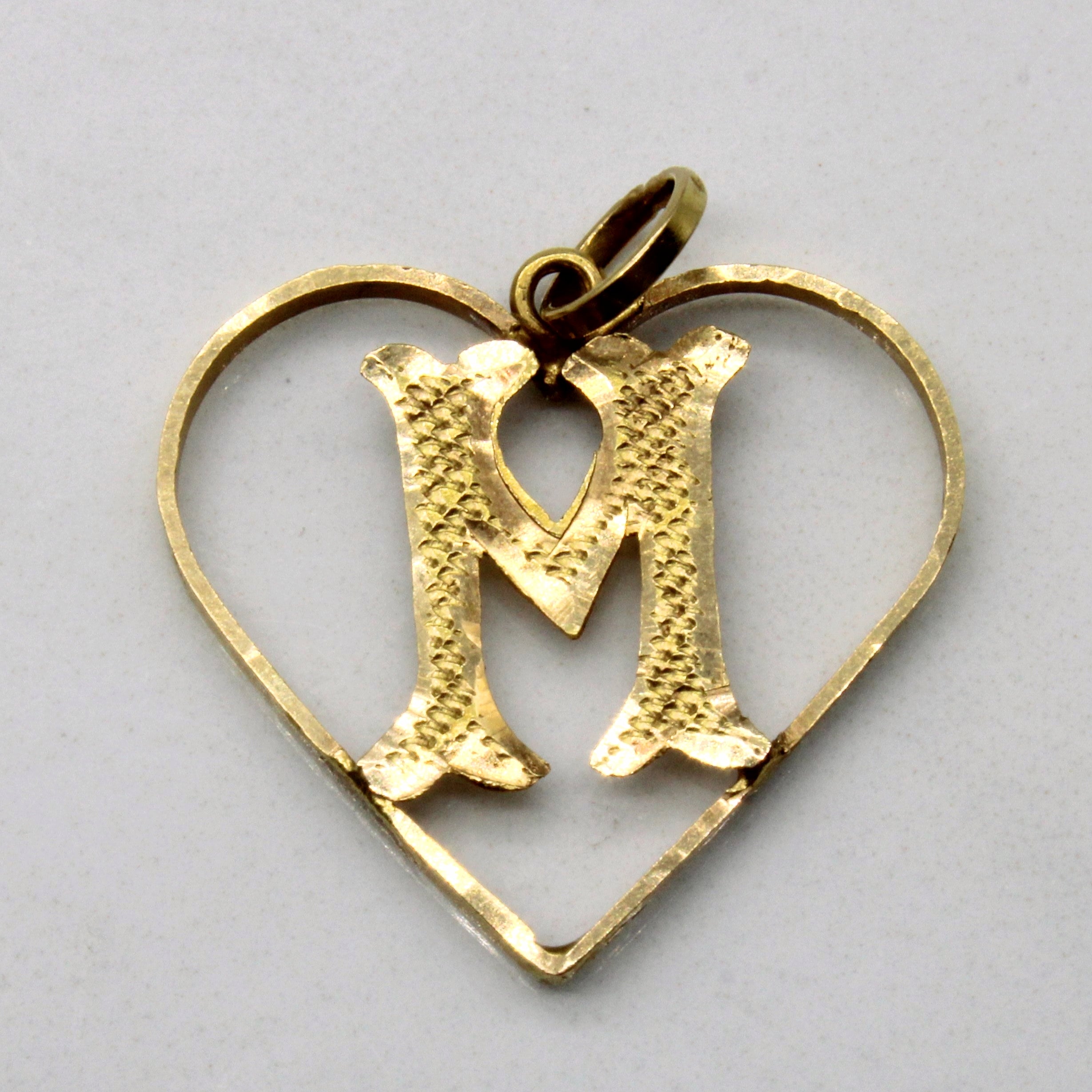 Pendentif Cœur de Mère en Or Jaune 16 carats 