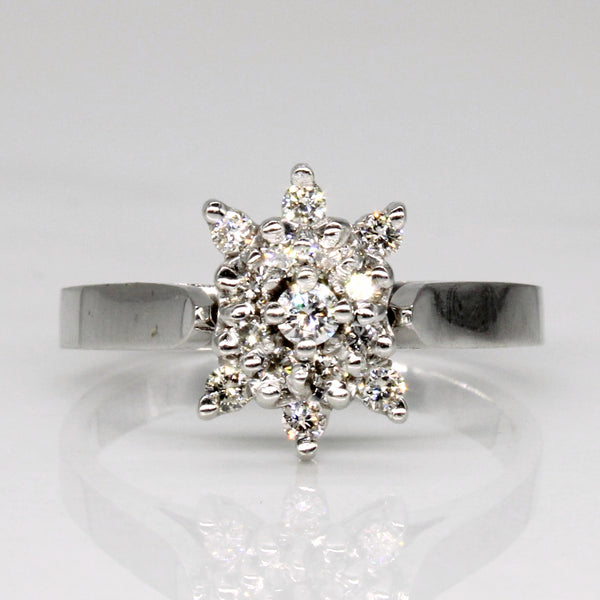 Diamond Cocktail Ring | 0.25ctw | SZ 6.25 |