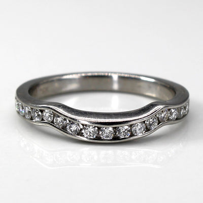 Channel Set Diamond Chevron Ring | 0.38ctw | SZ 6.5 |