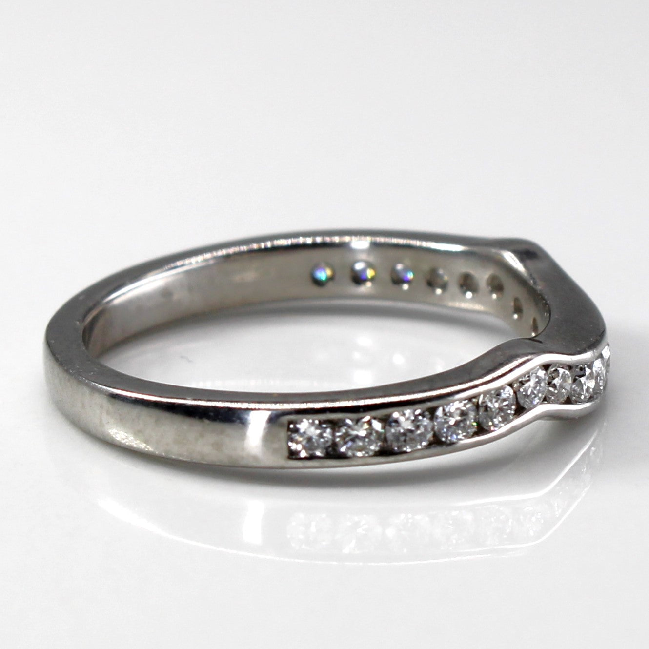 Channel Set Diamond Chevron Ring | 0.38ctw | SZ 6.5 |