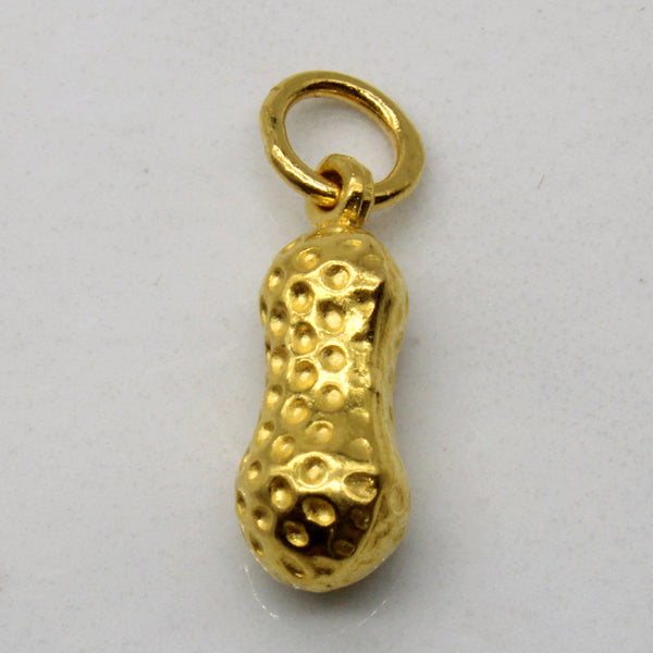 24k Yellow Gold Peanut Pendant