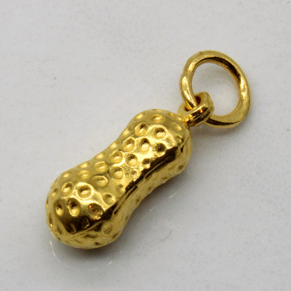24k Yellow Gold Peanut Pendant