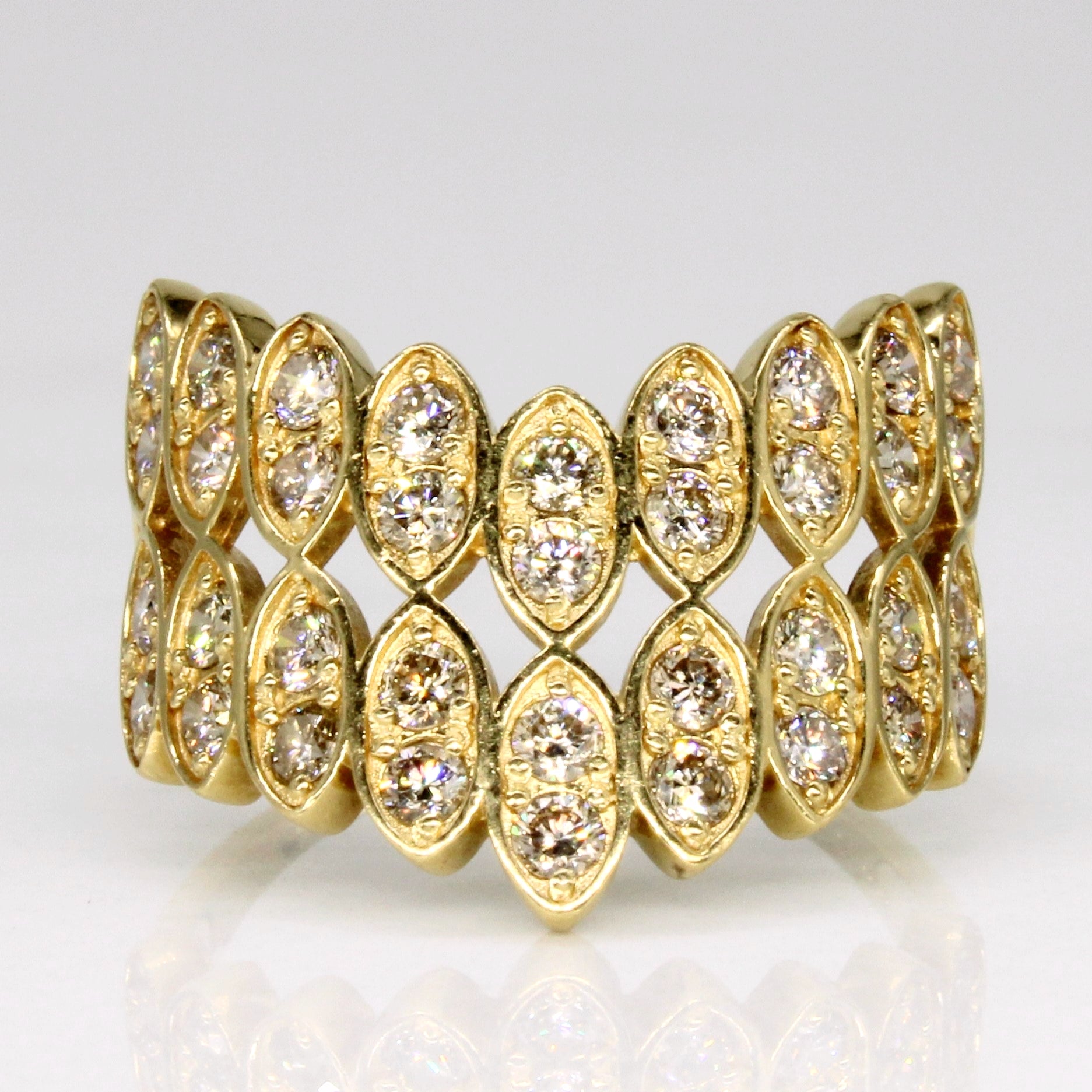 Diamond Chevron Ring | 1.00ctw | SZ 5.75 |