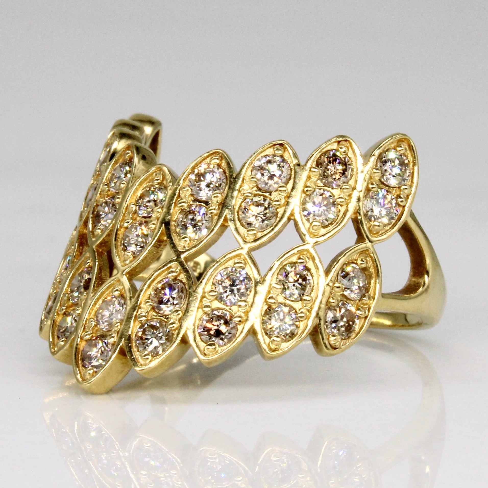 Diamond Chevron Ring | 1.00ctw | SZ 5.75 |