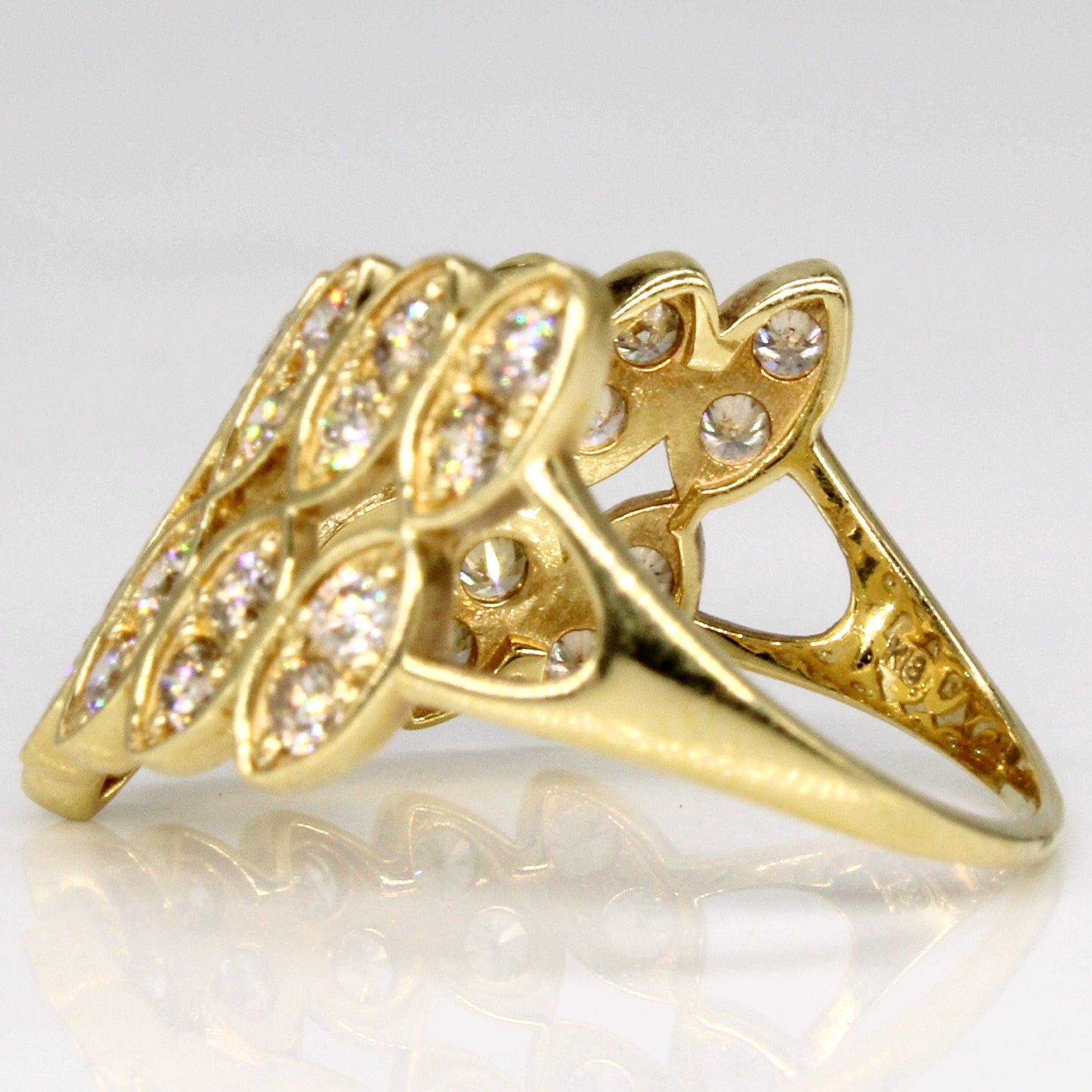 Diamond Chevron Ring | 1.00ctw | SZ 5.75 |