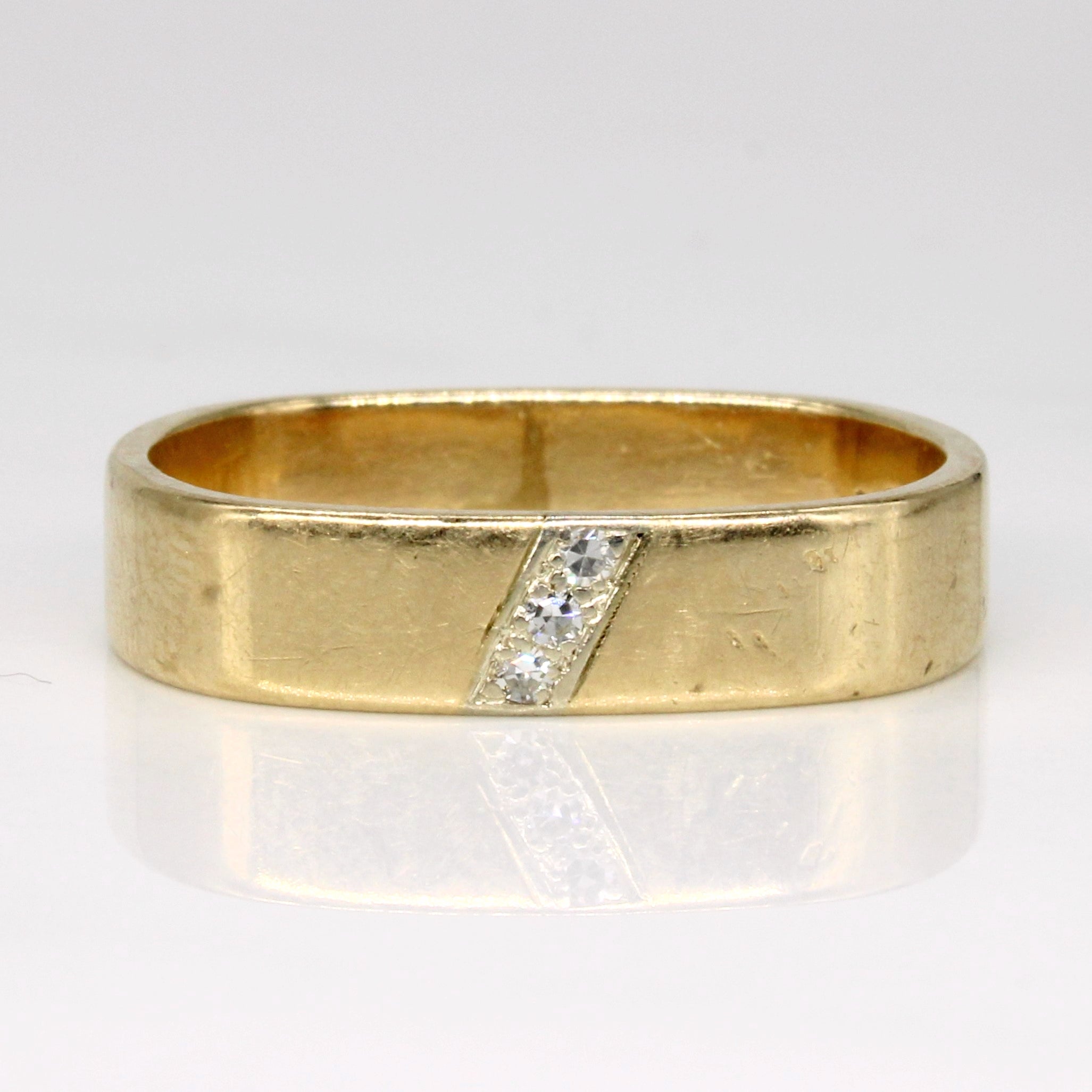 Diamond Soft Square Ring | 0.04ctw | SZ 10.5 |