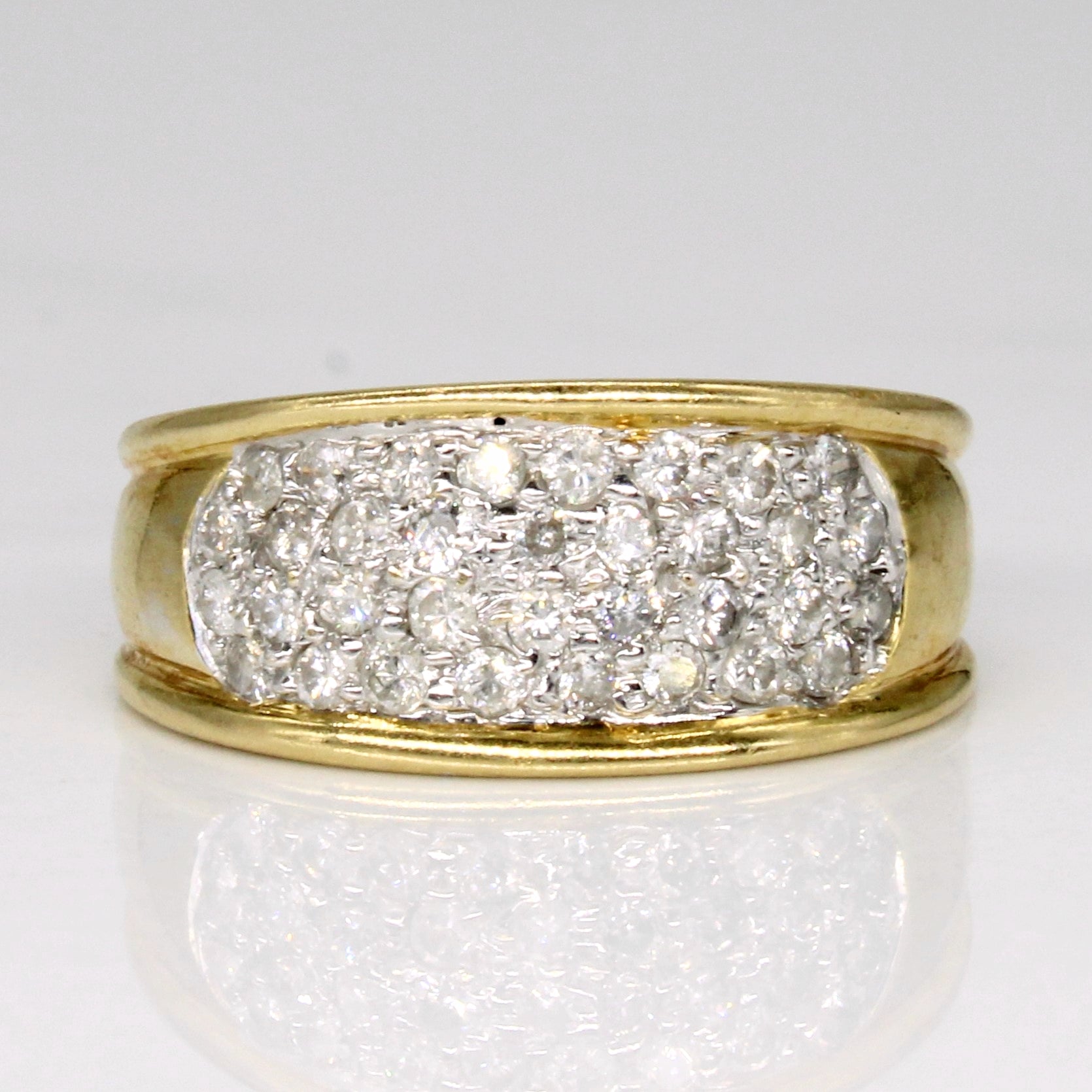 Pave Set Diamond Ring | 0.34ctw | SZ 4 |