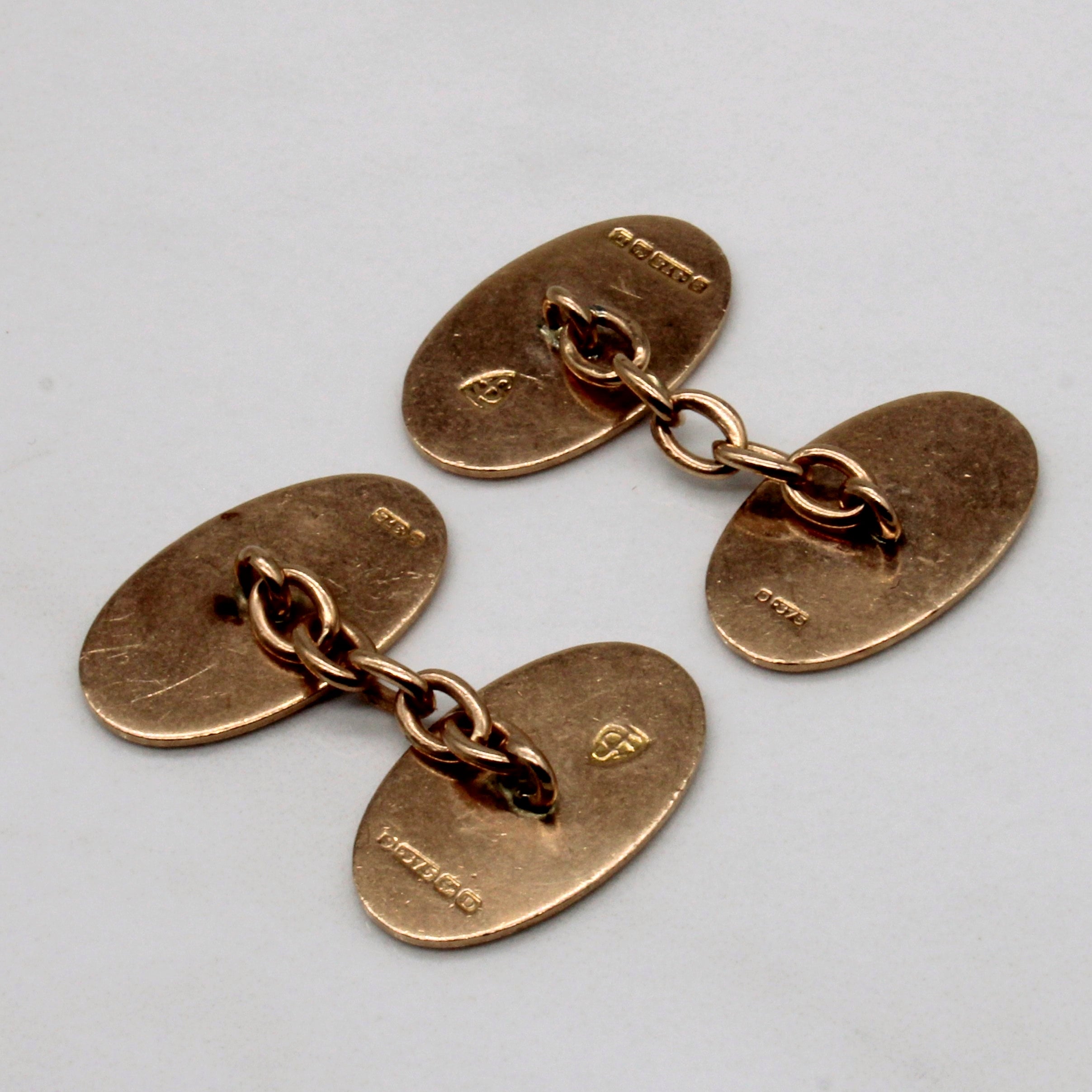 9k Rose Gold Cufflinks