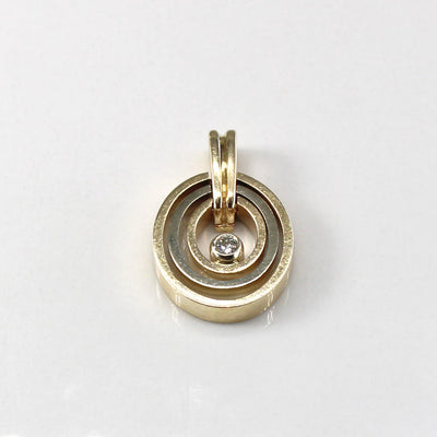 Bezel Set Diamond Pendant | 0.03ct |