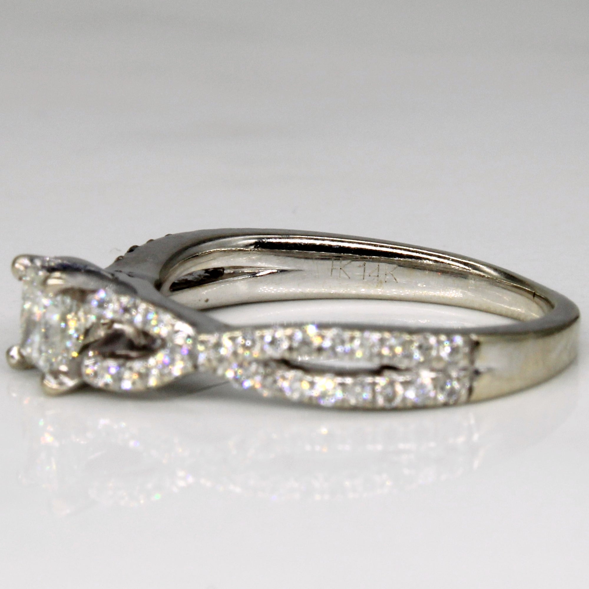 Princess Cut Diamond Engagement Ring | 0.55ctw | SZ 5.25 |