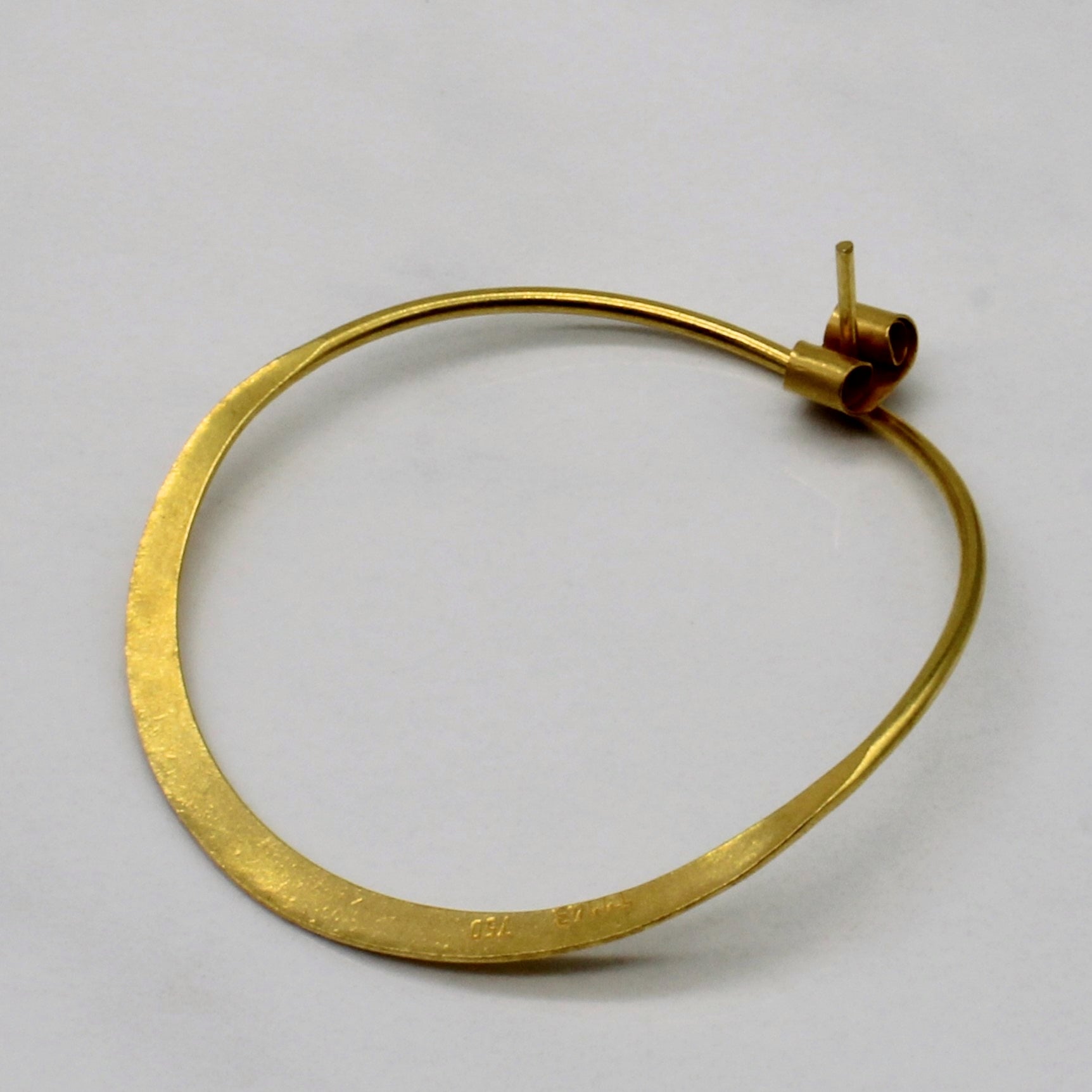 18k Yellow Gold Hoop Earrings