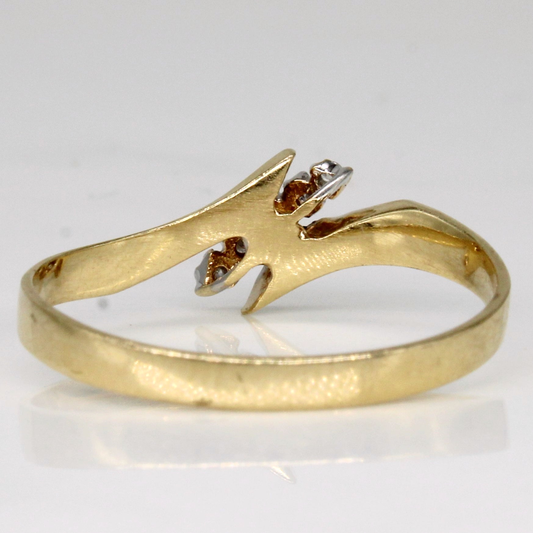 Diamond Bypass Ring | 0.04ctw | SZ 9.75 |