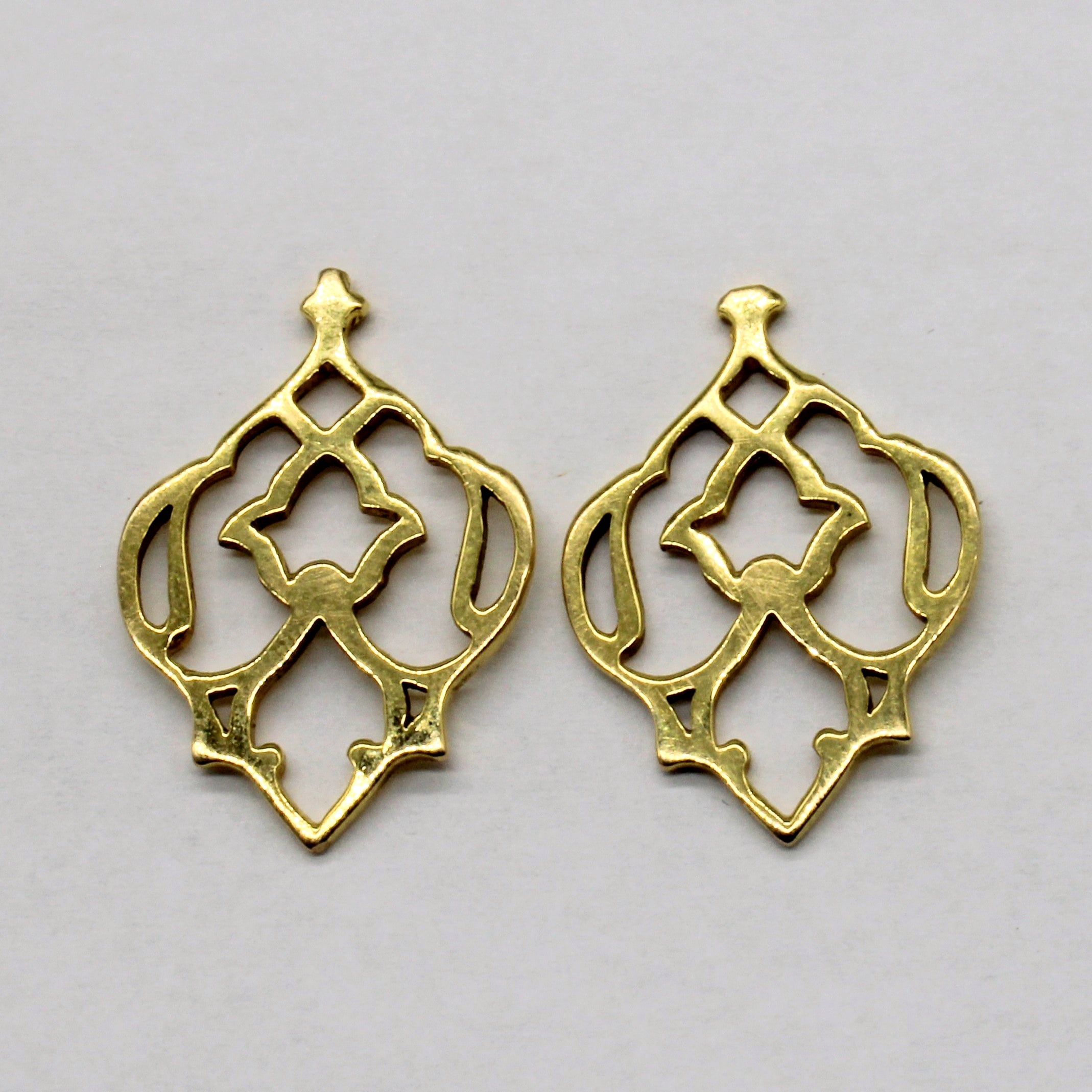 18k Yellow Gold Drop Earrings