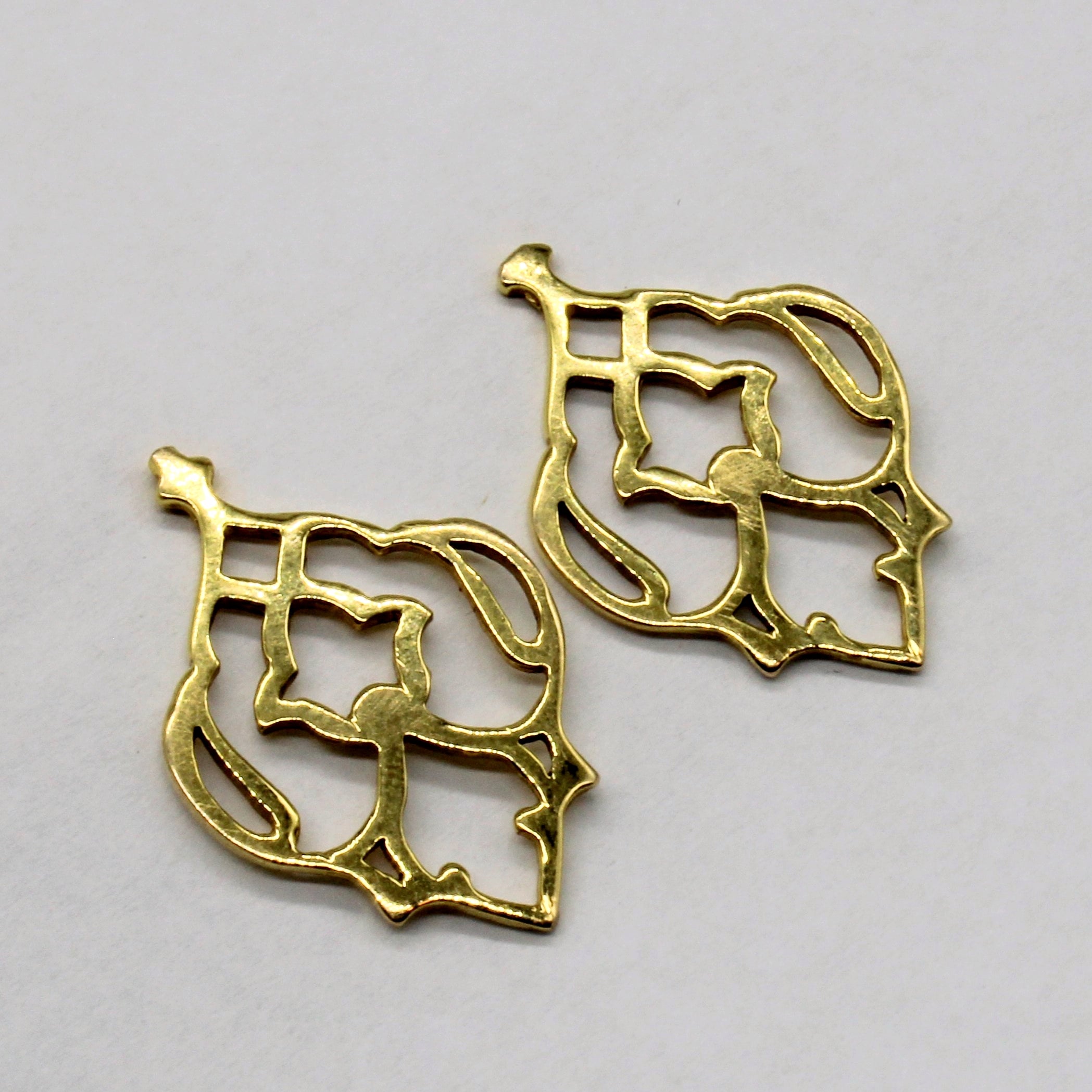 18k Yellow Gold Drop Earrings