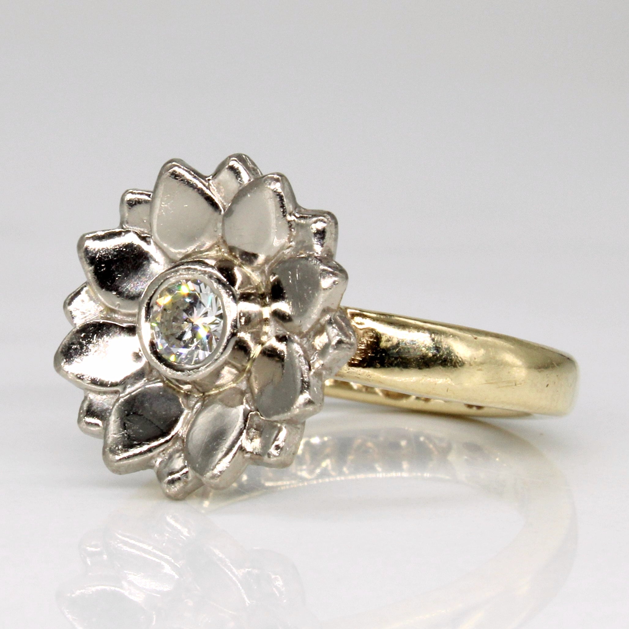 Diamond Flower Ring | 0.18ct | SZ 6.25 |