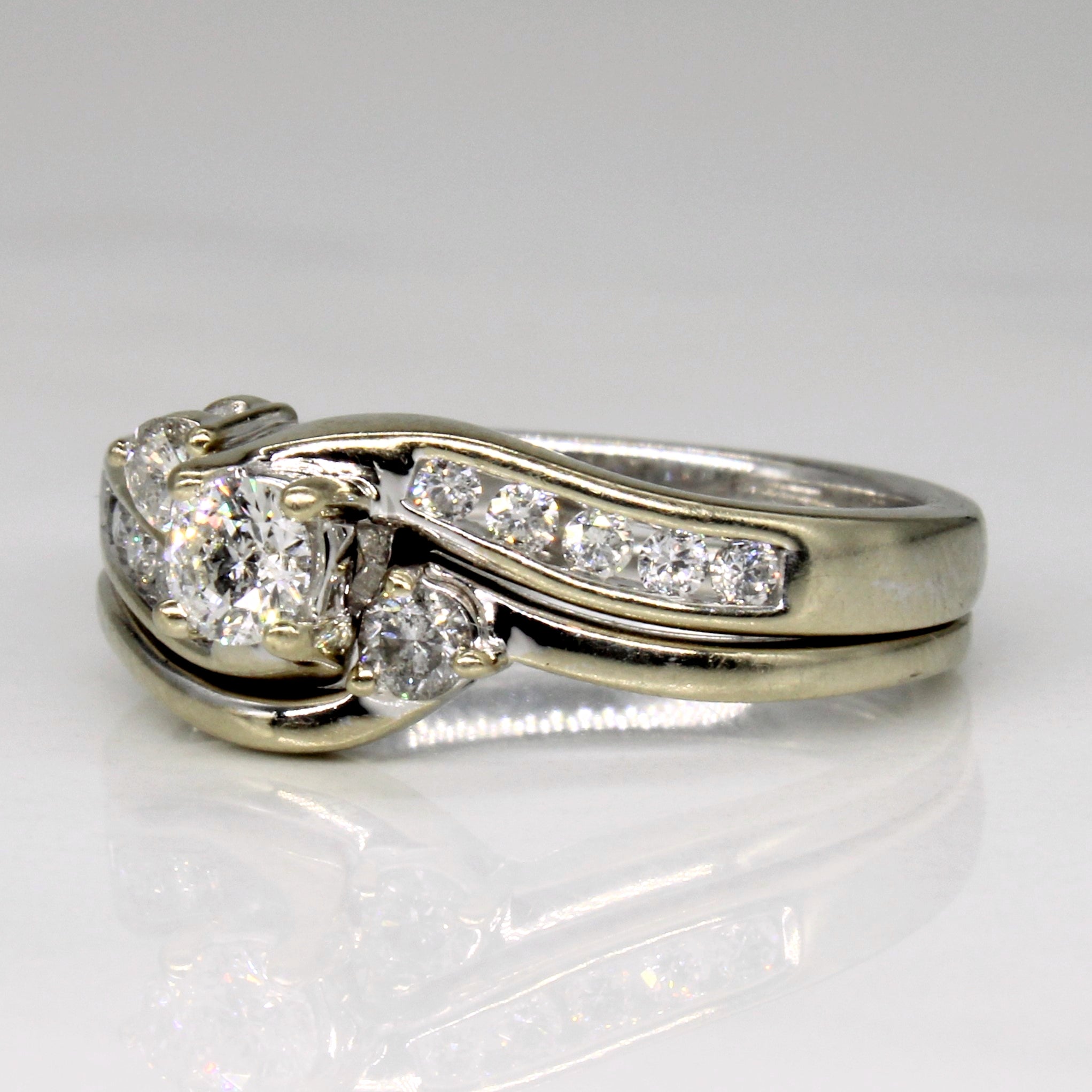 Diamond Wedding Ring Set | 0.51ctw | SZ 6.75 |