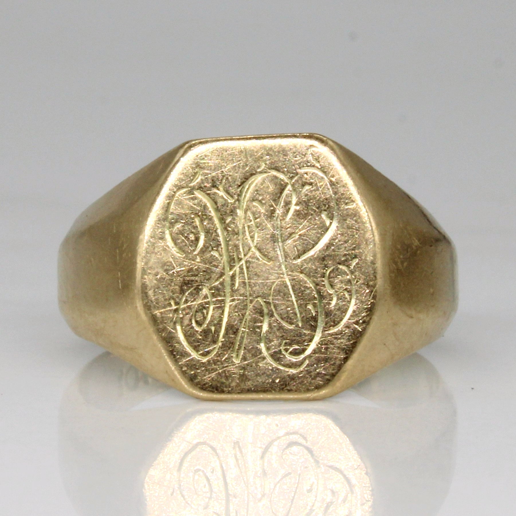 10k Yellow Gold Initial Ring | SZ 7 |