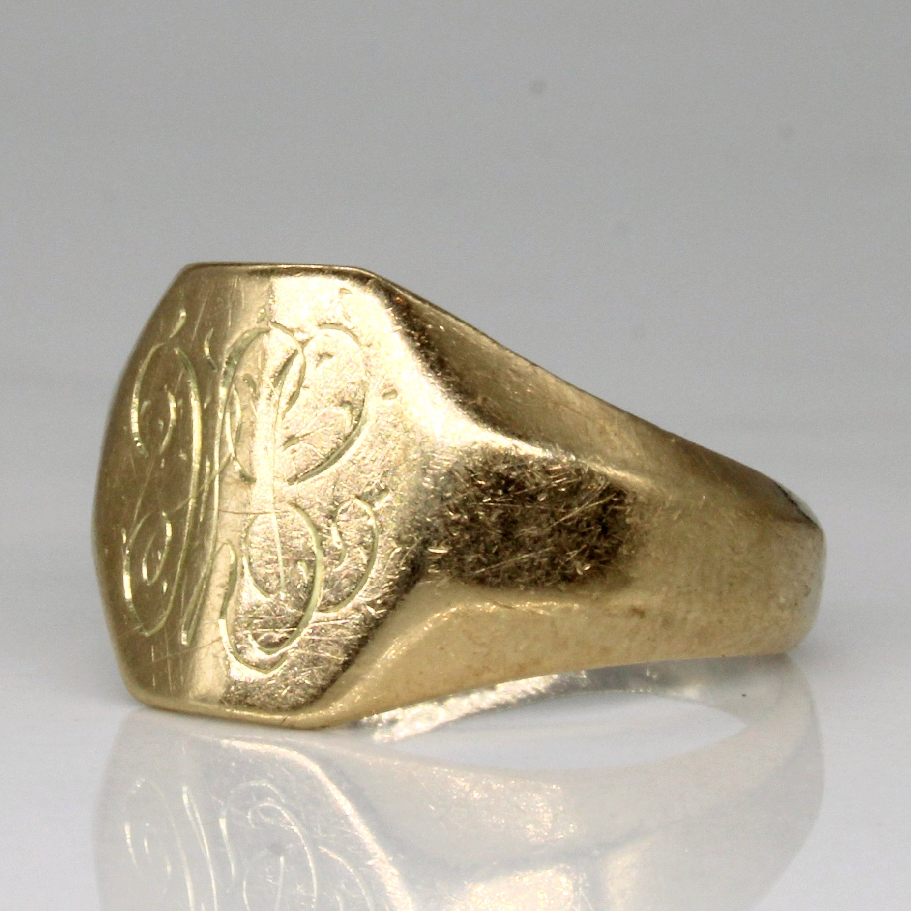 10k Yellow Gold Initial Ring | SZ 7 |