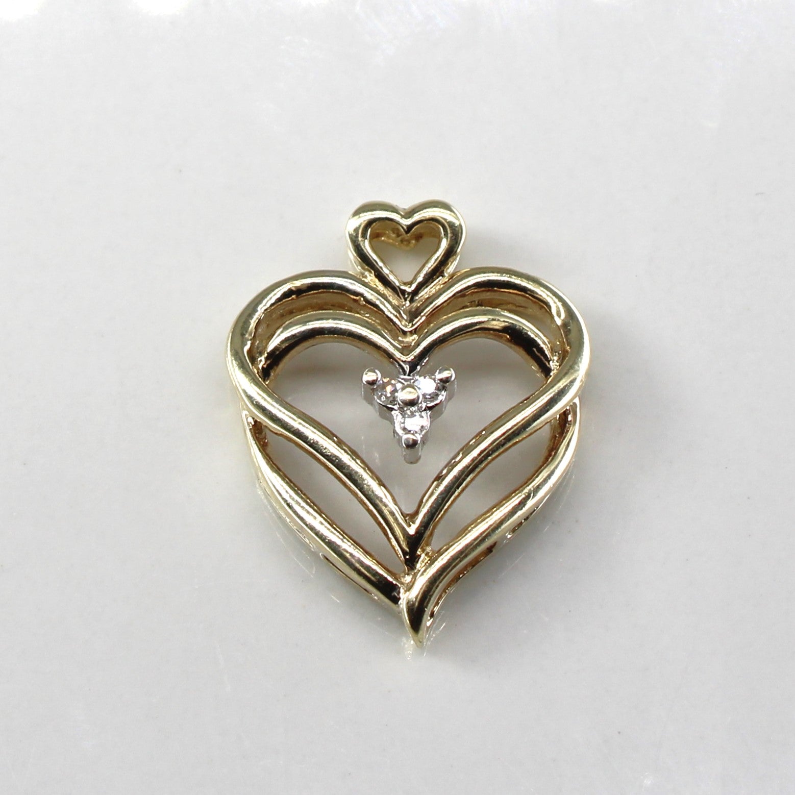 Diamond Heart Pendant | 0.02ctw |