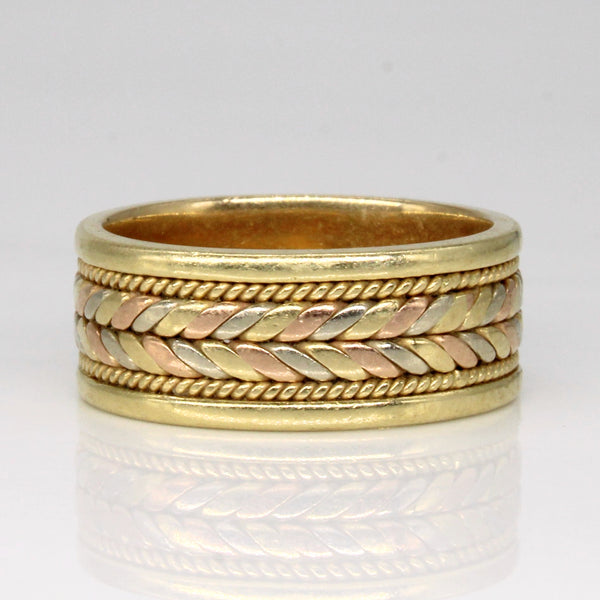 14k Tri Tone Gold Braided Ring | SZ 6.75 |