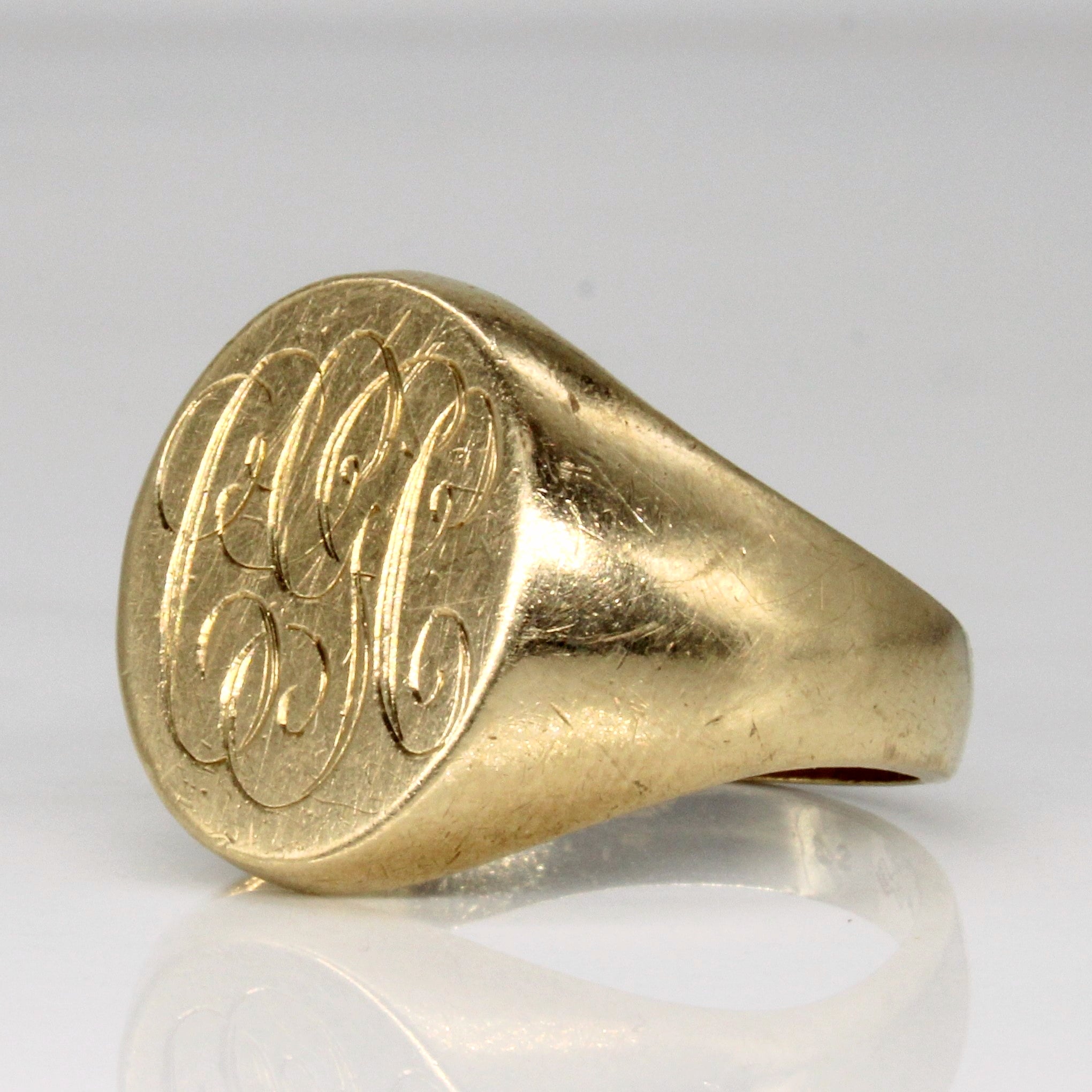 10k Yellow Gold Initial Ring | SZ 9.25 |