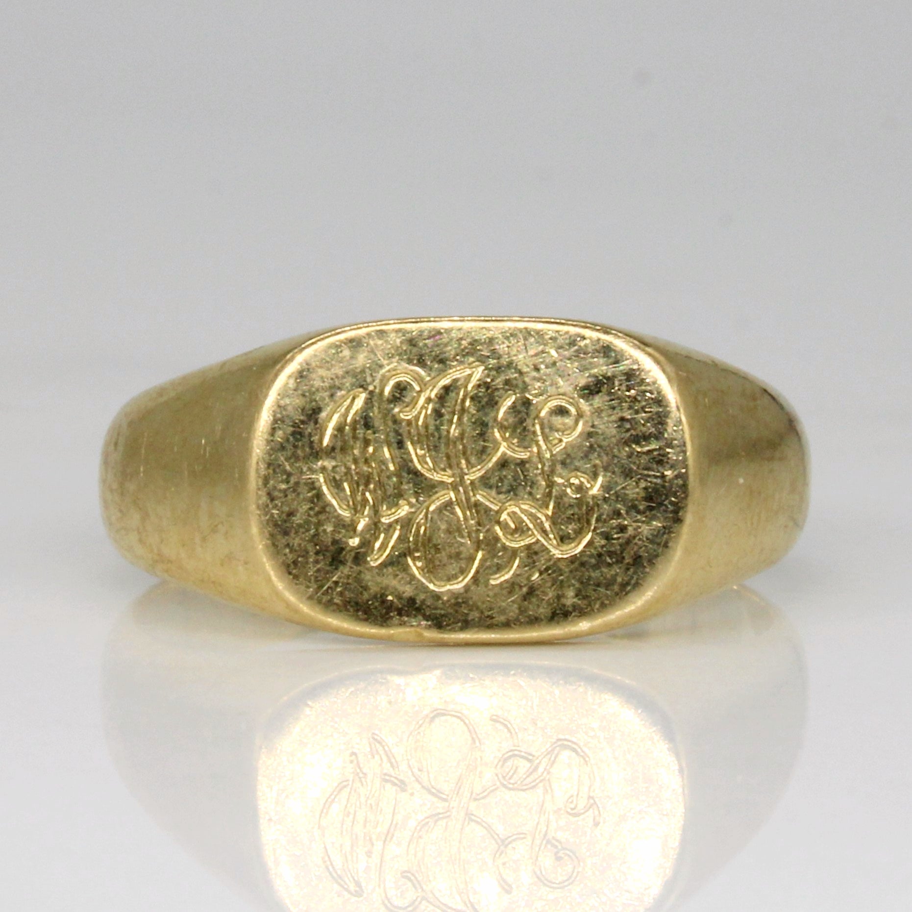 10k Yellow Gold Initial Ring | SZ 8.5 |