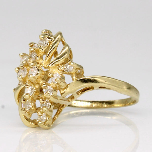 Ornate Diamond Ring | 0.18ctw | SZ 2.25 |