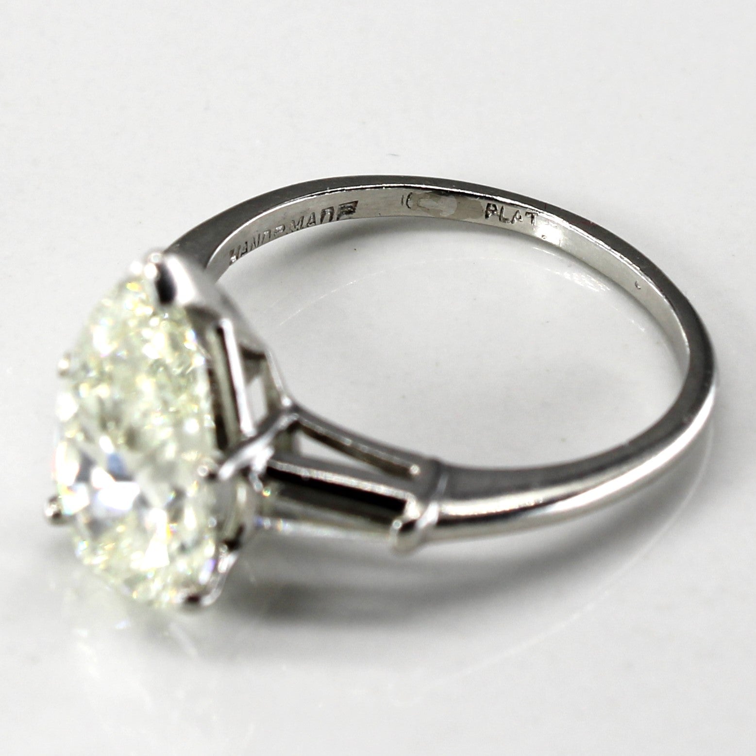 Three Stone Diamond Engagement Ring | 3.24ctw VS2 L | SZ 7.25 |