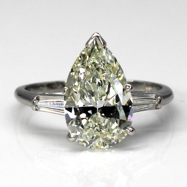 Three Stone Diamond Engagement Ring | 3.24ctw VS2 L | SZ 7.25 |